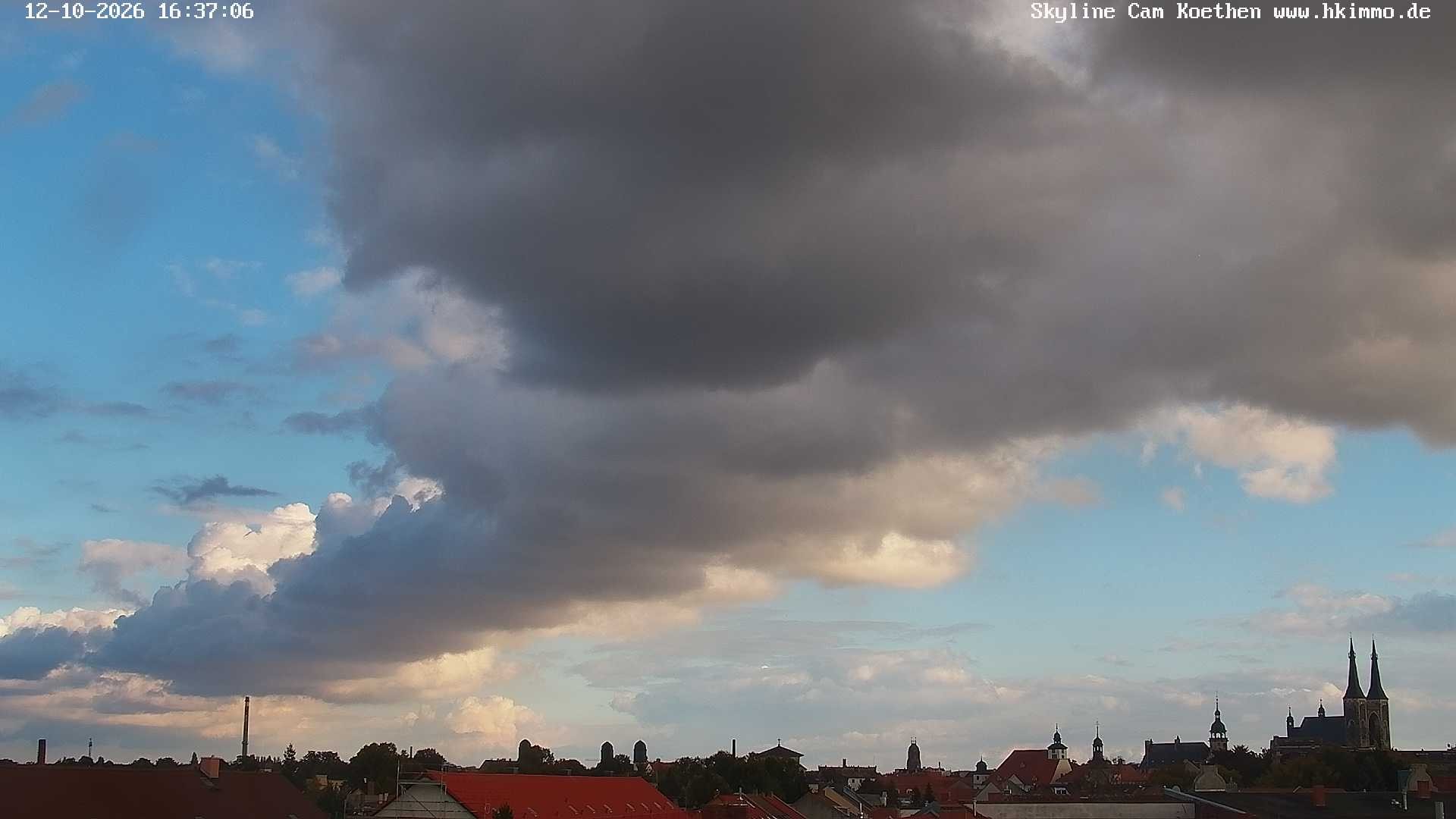 Archiv Foto Webcam Blick über die Stadt Köthen
