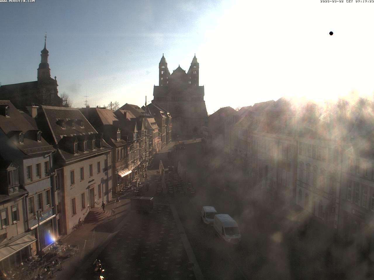 Archived image Webcam View to the Speyer Cathedral