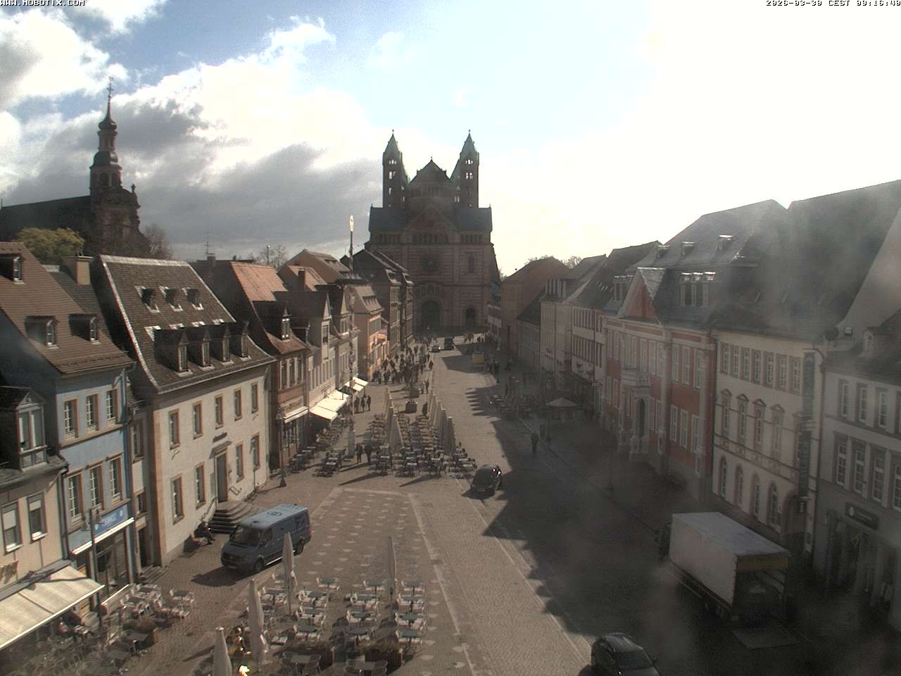 Archived image Webcam View to the Speyer Cathedral