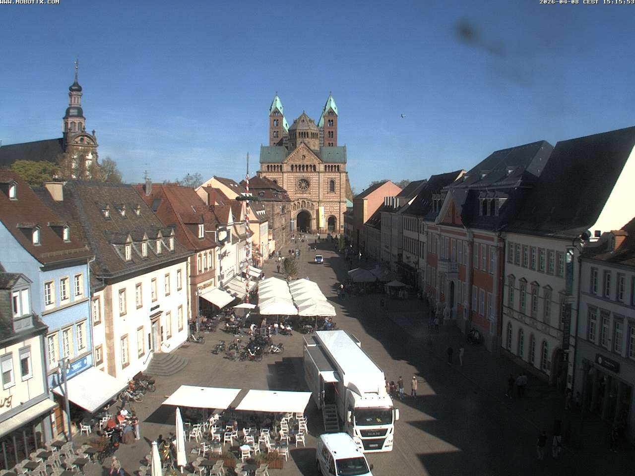 Archived image Webcam View to the Speyer Cathedral