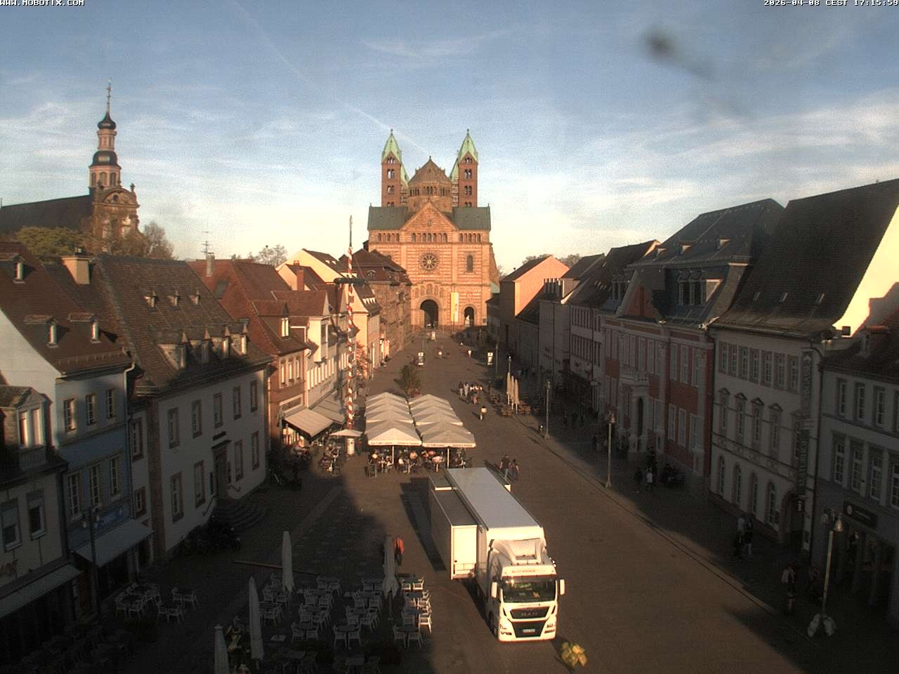 Archived image Webcam View to the Speyer Cathedral