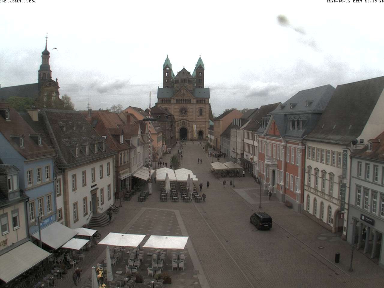 Archived image Webcam View to the Speyer Cathedral