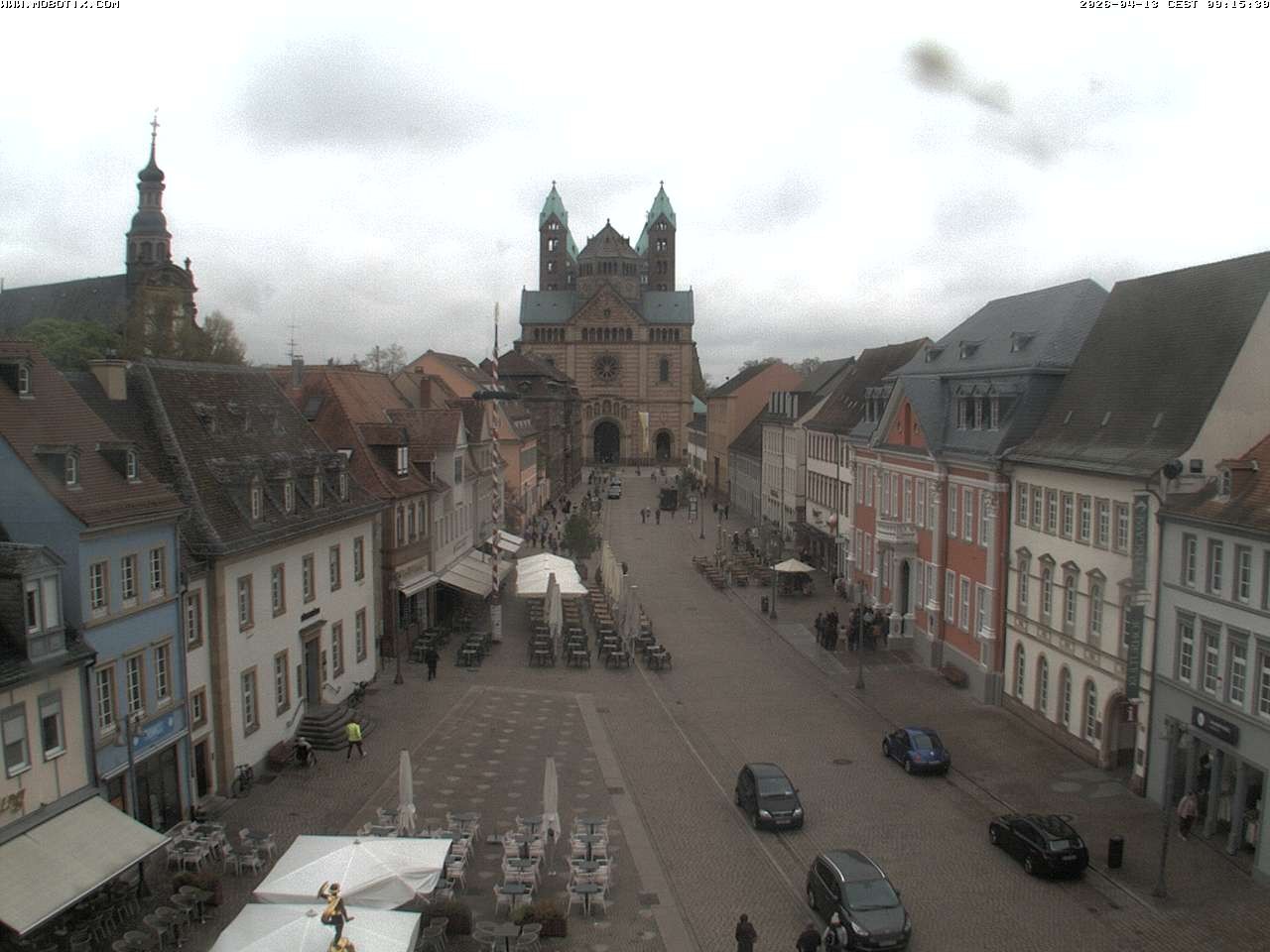 Archived image Webcam View to the Speyer Cathedral