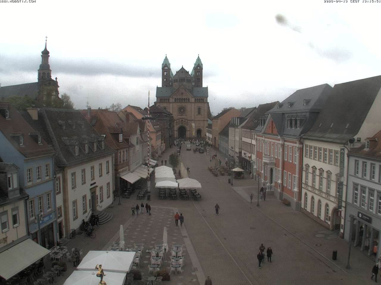 Archived image Webcam View to the Speyer Cathedral