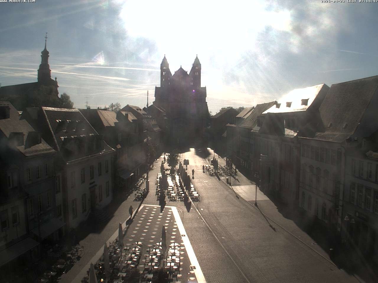 Archived image Webcam View to the Speyer Cathedral