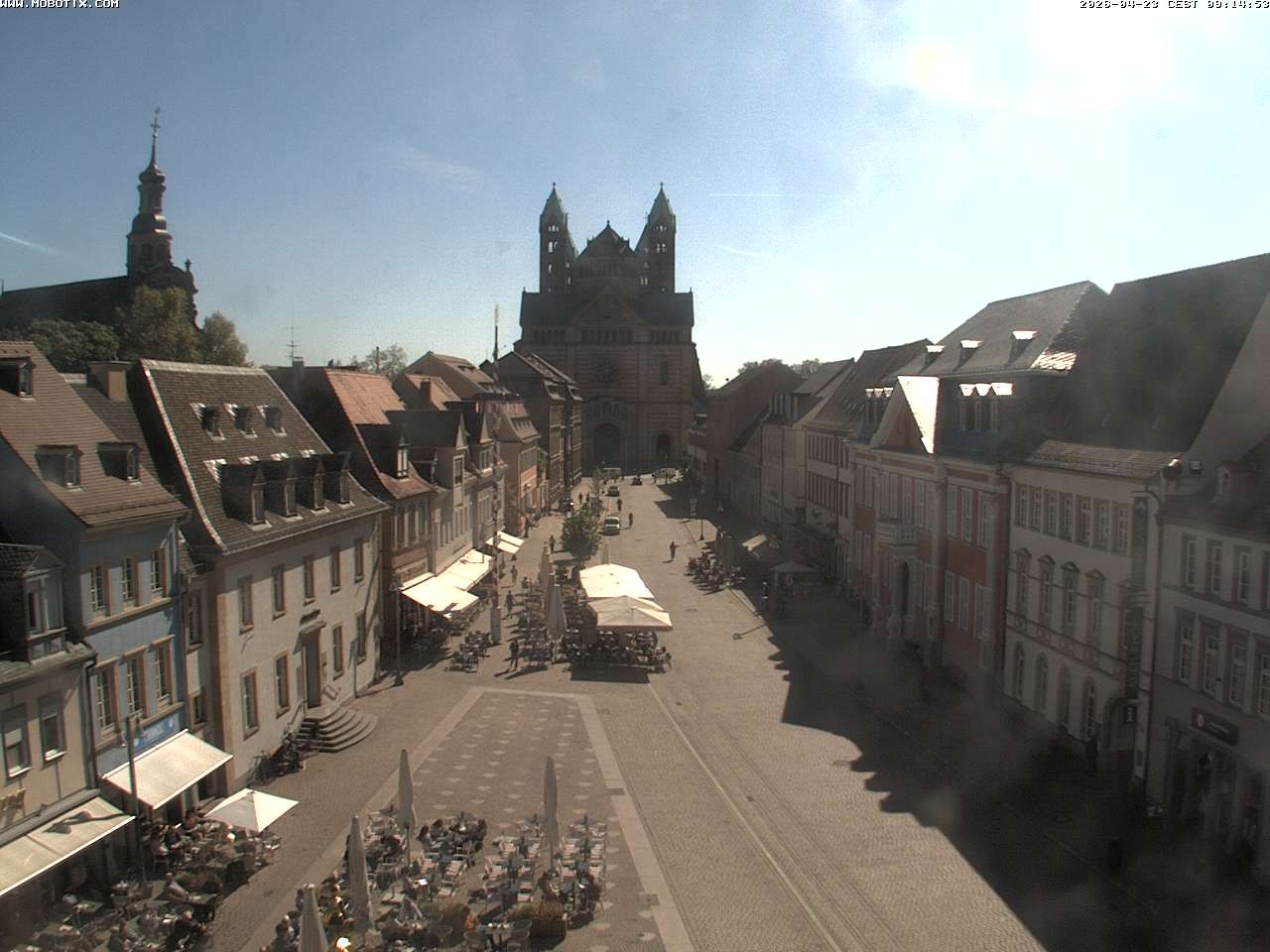 Archived image Webcam View to the Speyer Cathedral