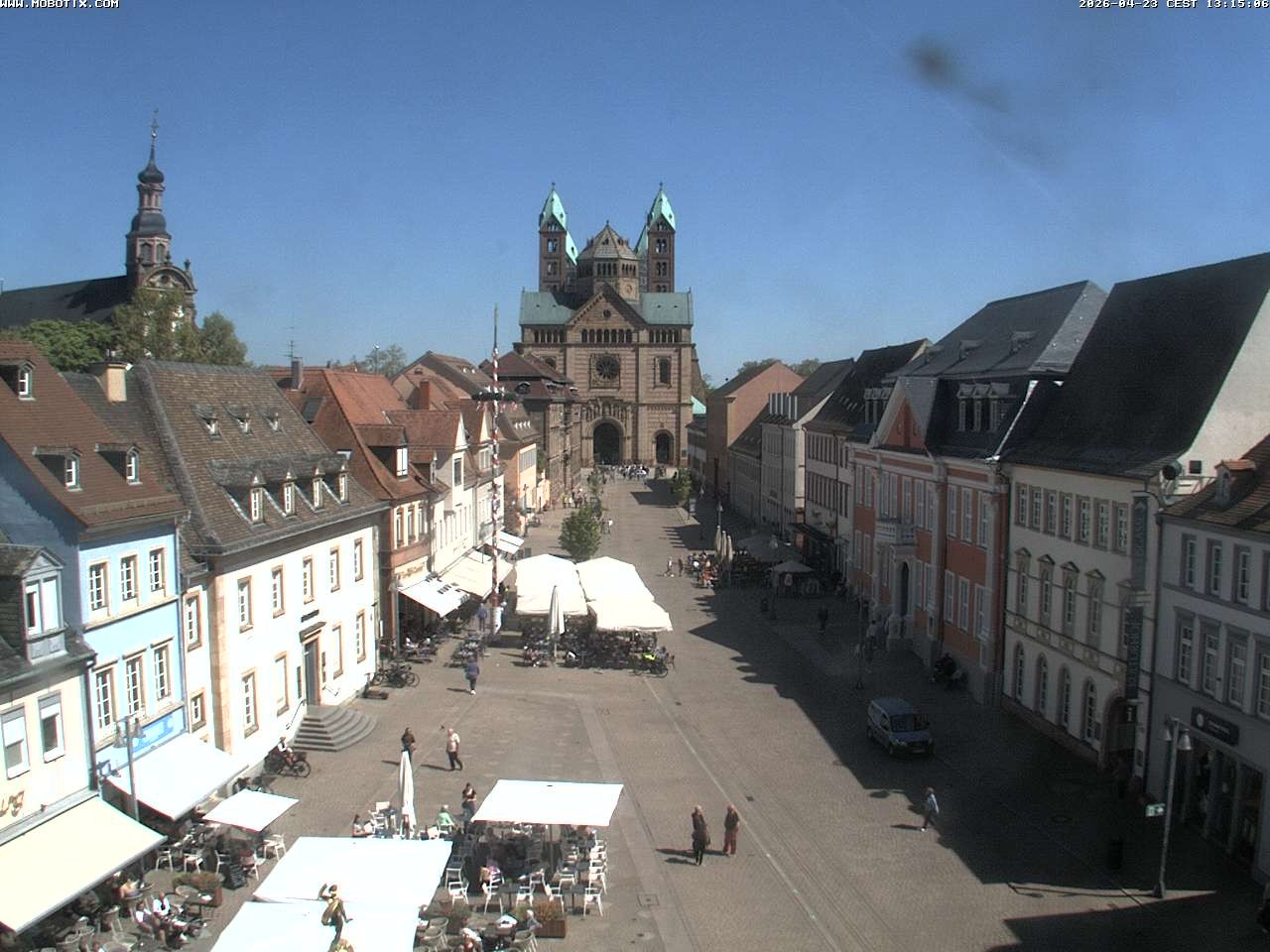 Archived image Webcam View to the Speyer Cathedral