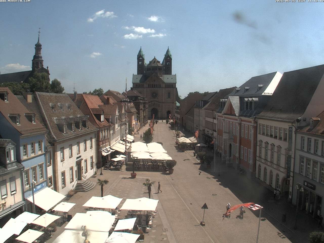 Archived image Webcam View to the Speyer Cathedral