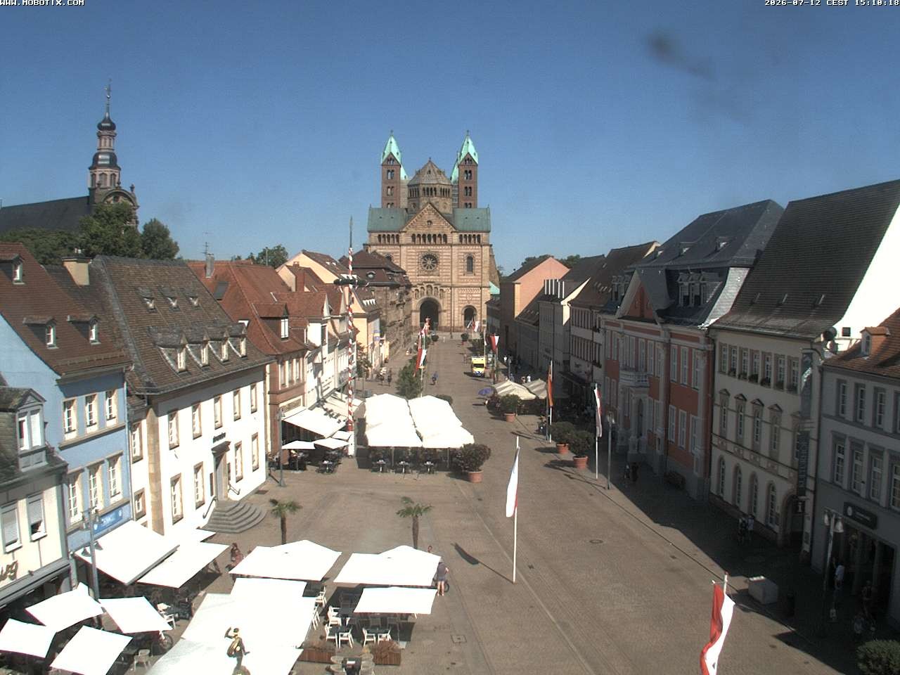 Archived image Webcam View to the Speyer Cathedral