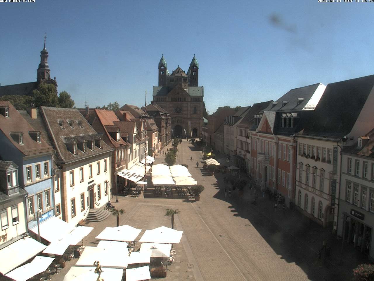 Archived image Webcam View to the Speyer Cathedral