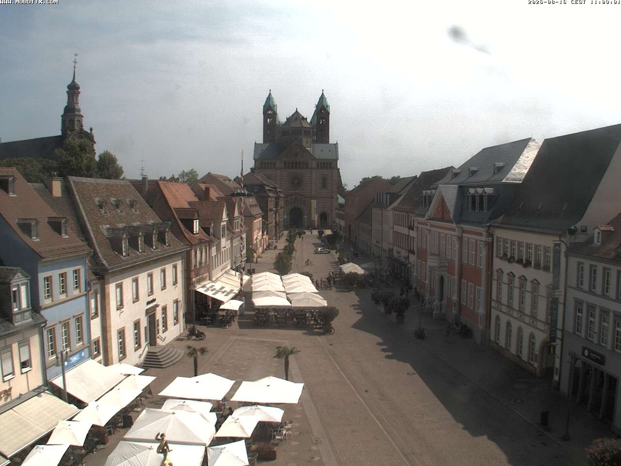 Archived image Webcam View to the Speyer Cathedral