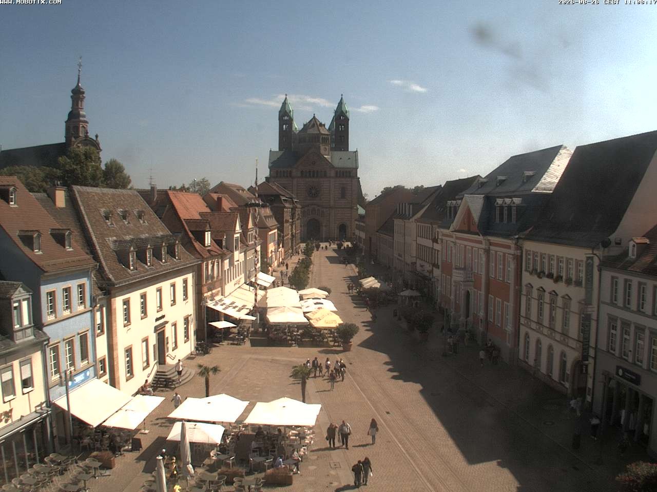 Archived image Webcam View to the Speyer Cathedral
