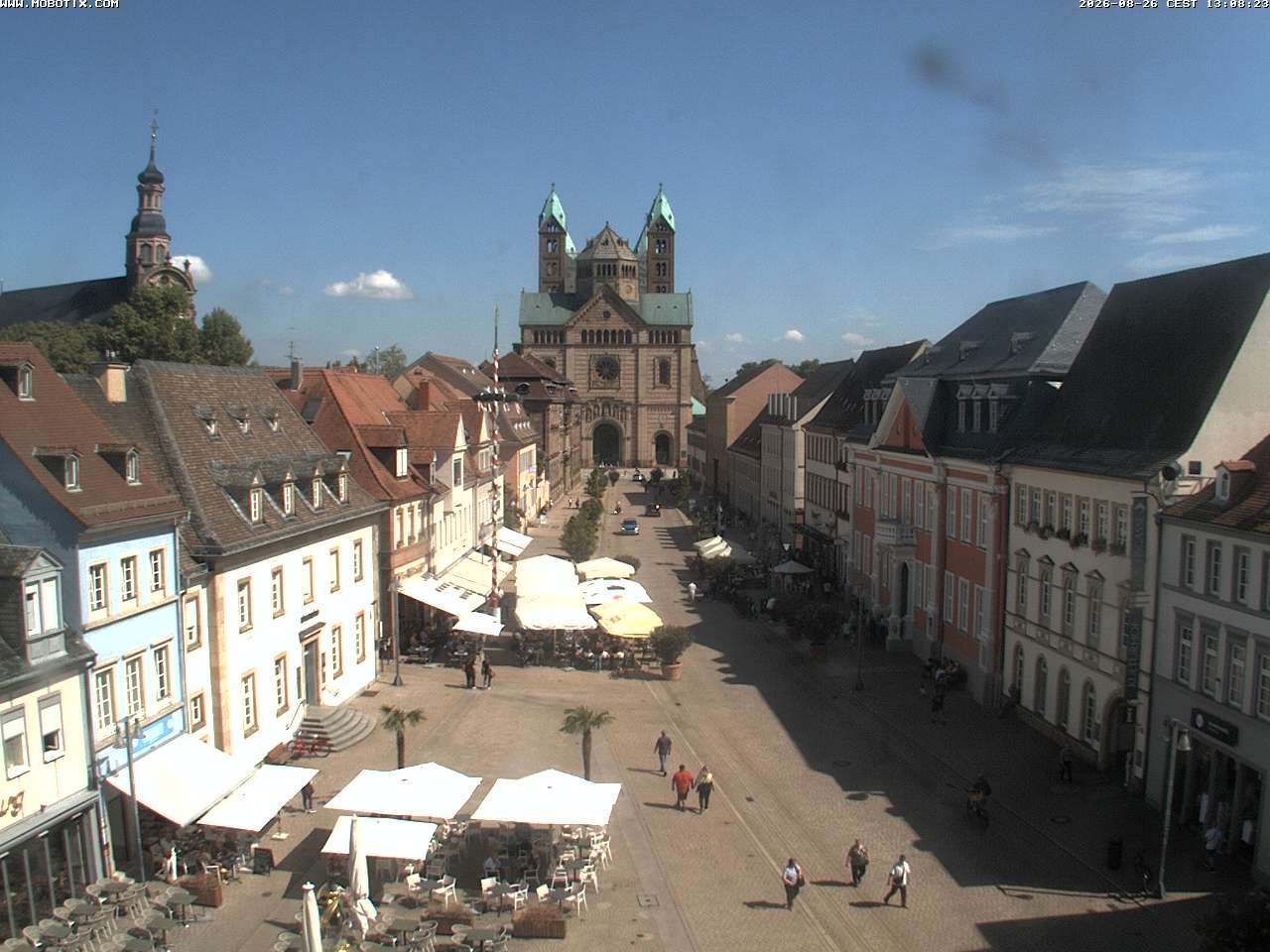 Archived image Webcam View to the Speyer Cathedral