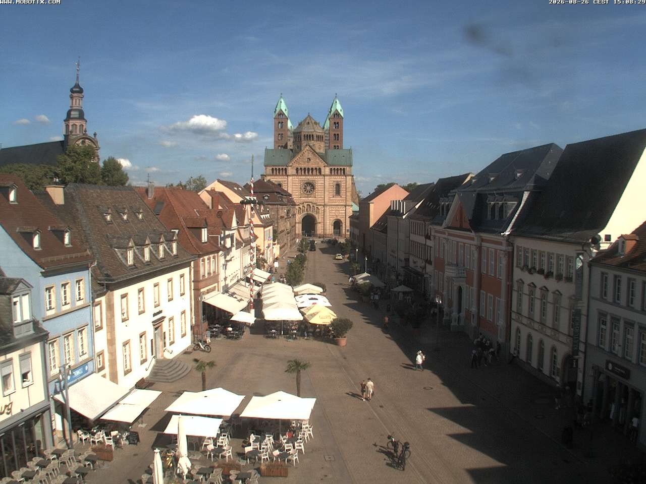 Archived image Webcam View to the Speyer Cathedral