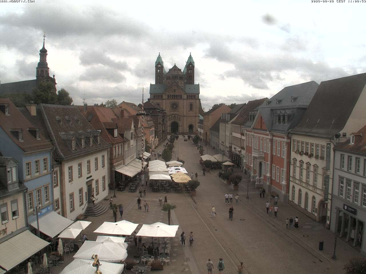 Archived image Webcam View to the Speyer Cathedral