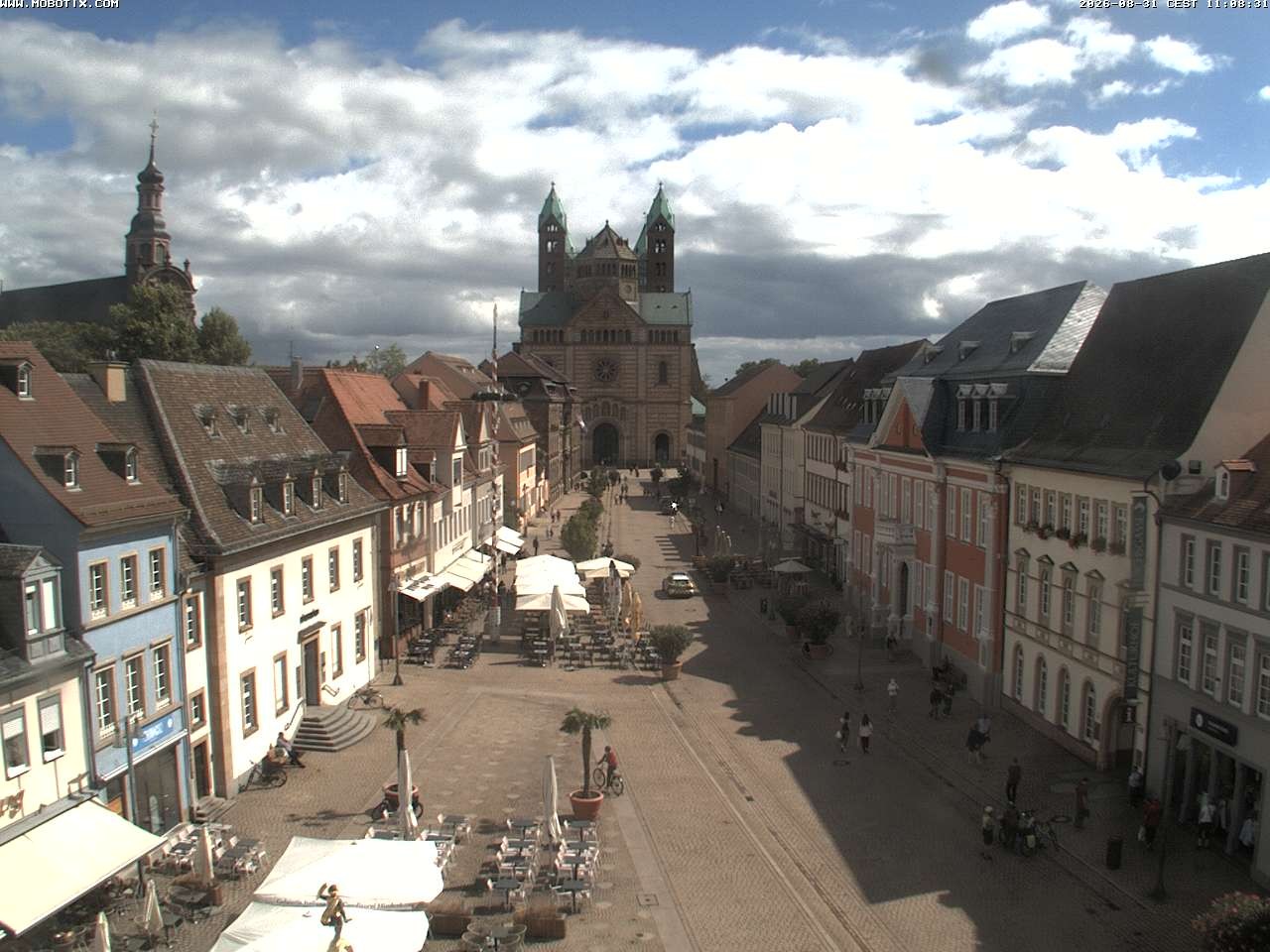 Archived image Webcam View to the Speyer Cathedral