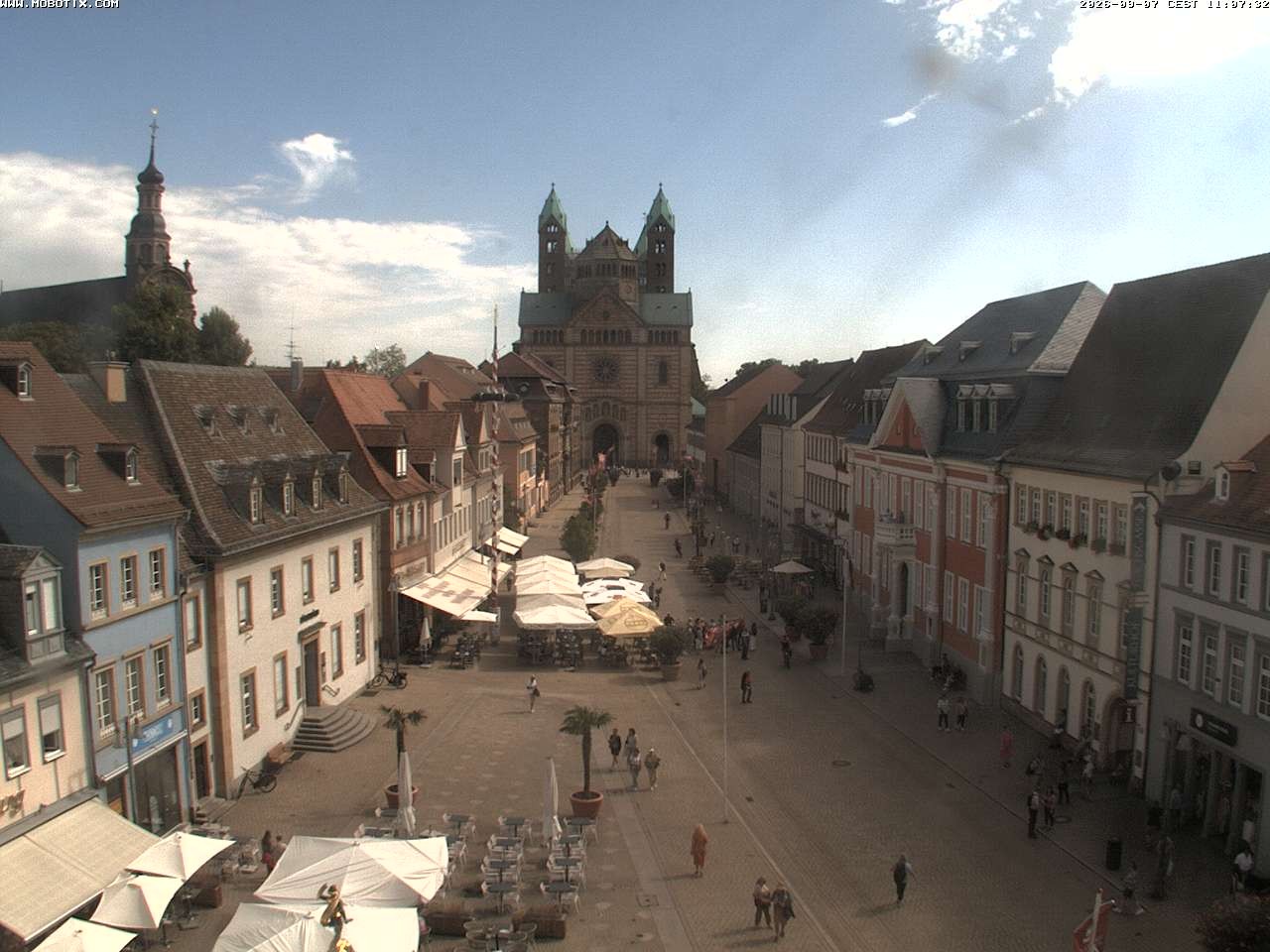 Archived image Webcam View to the Speyer Cathedral