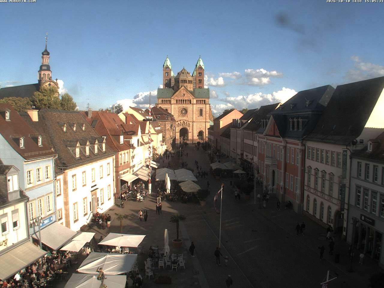 Archived image Webcam View to the Speyer Cathedral