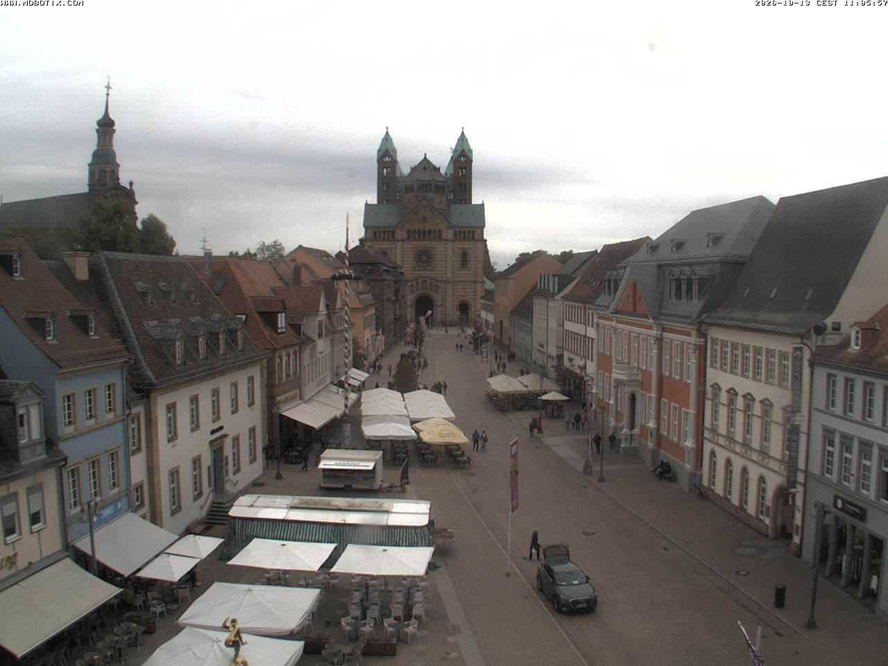 Archived image Webcam View to the Speyer Cathedral