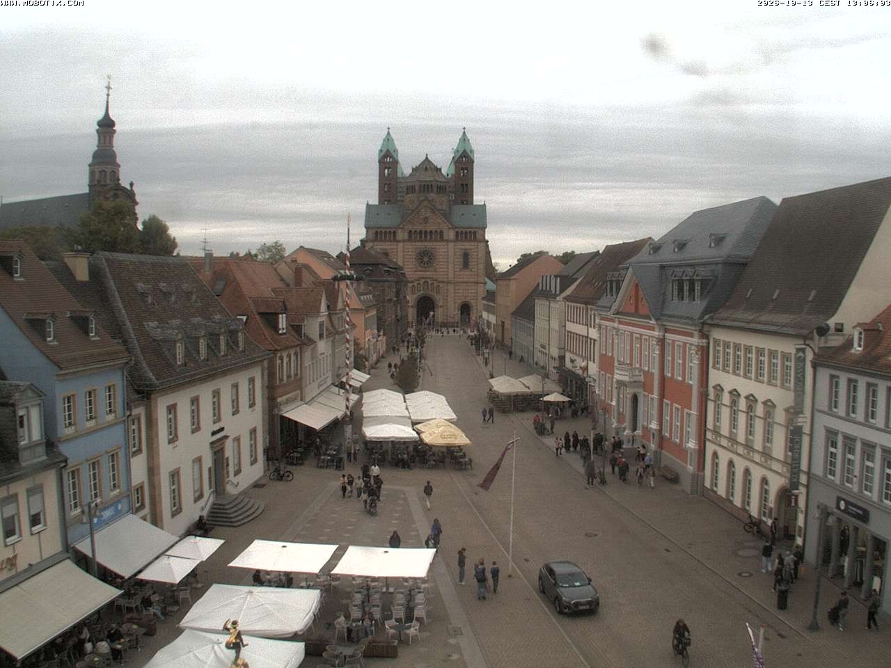 Archived image Webcam View to the Speyer Cathedral