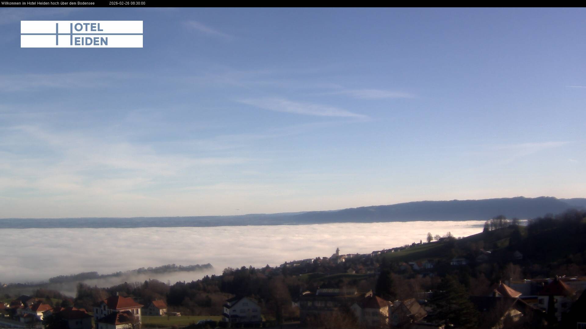 Archived image Webcam Heiden - View of Lake Constance