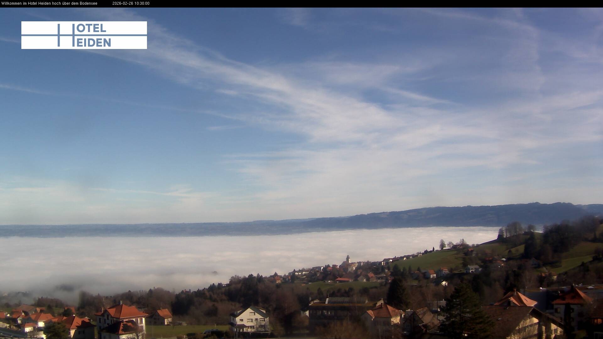 Archived image Webcam Heiden - View of Lake Constance