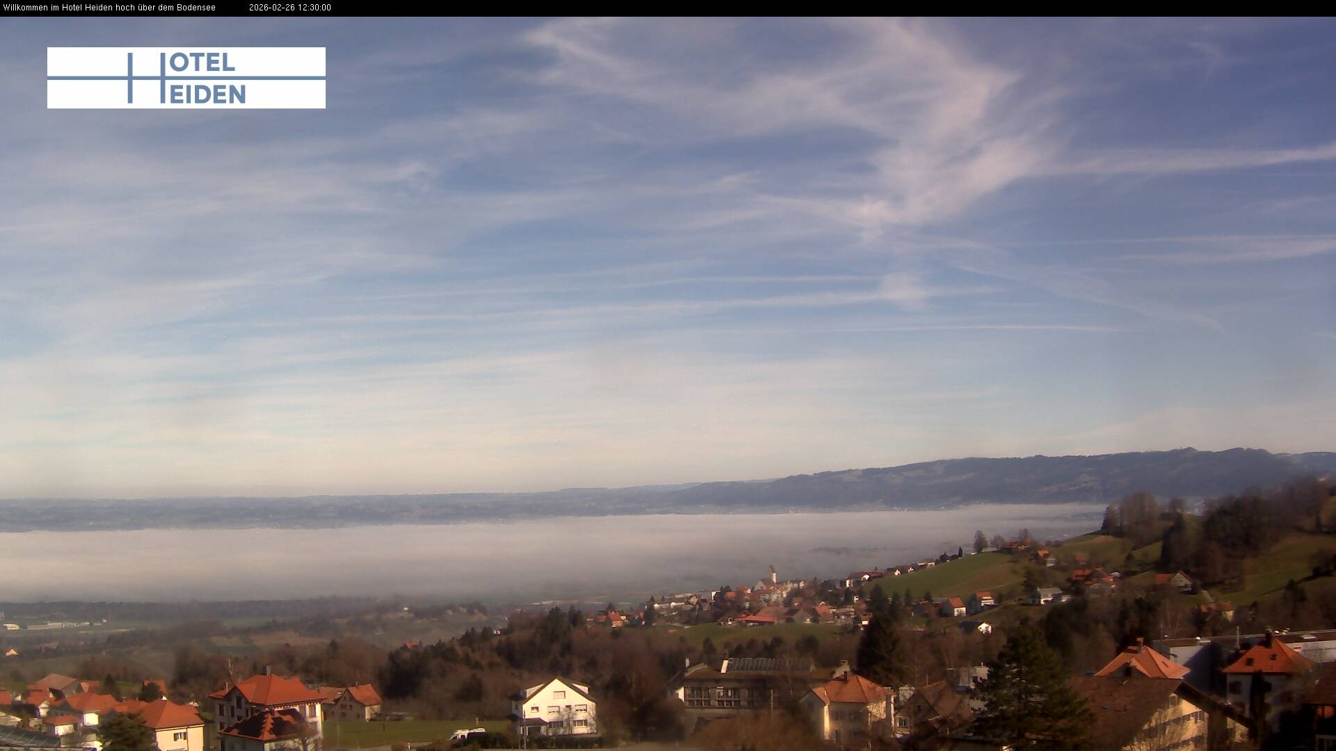 Archived image Webcam Heiden - View of Lake Constance