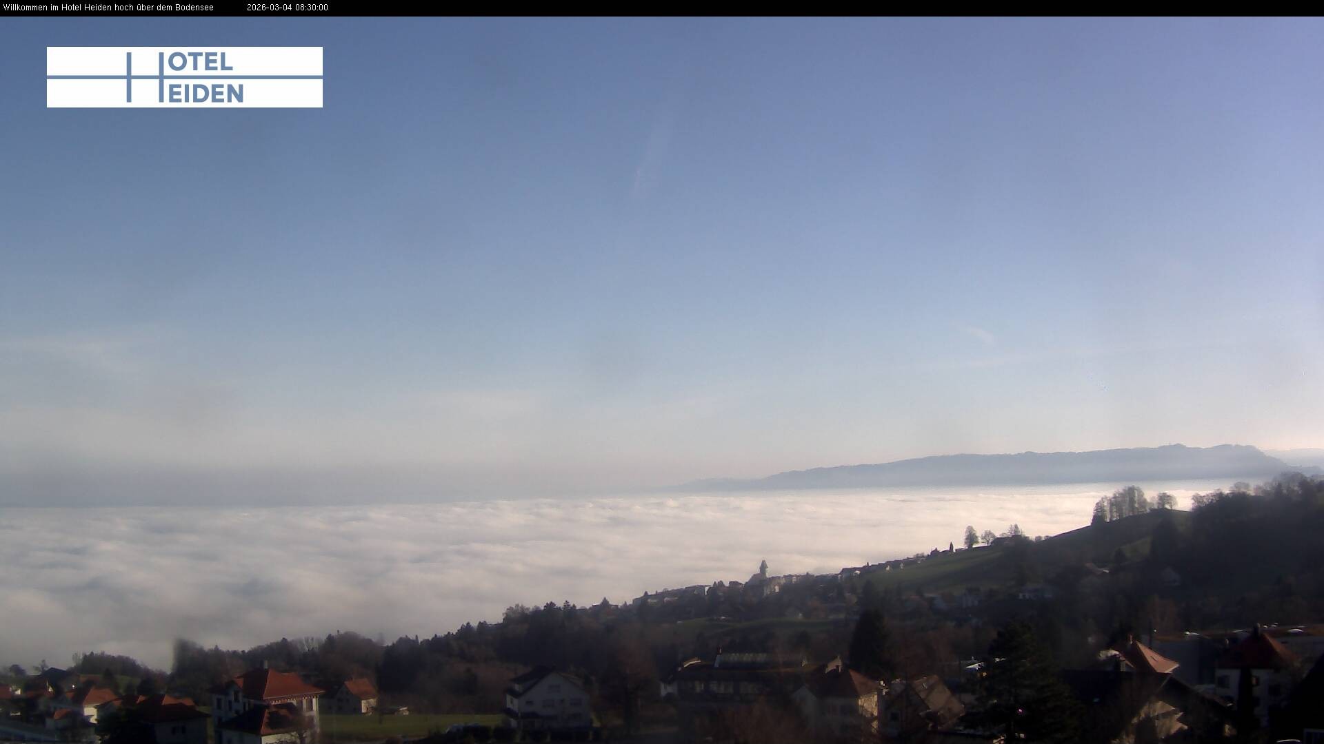 Archiv Foto Webcam Heiden - Blick über den Bodensee