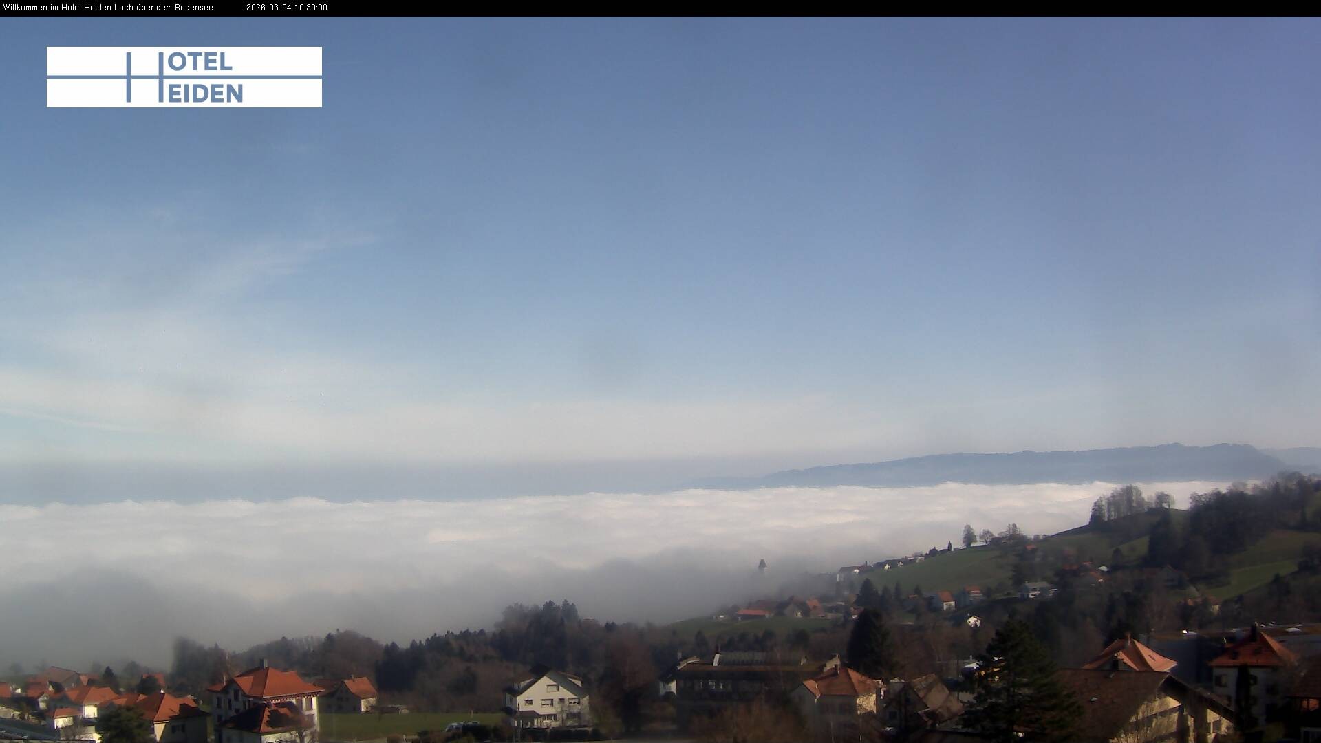 Archiv Foto Webcam Heiden - Blick über den Bodensee