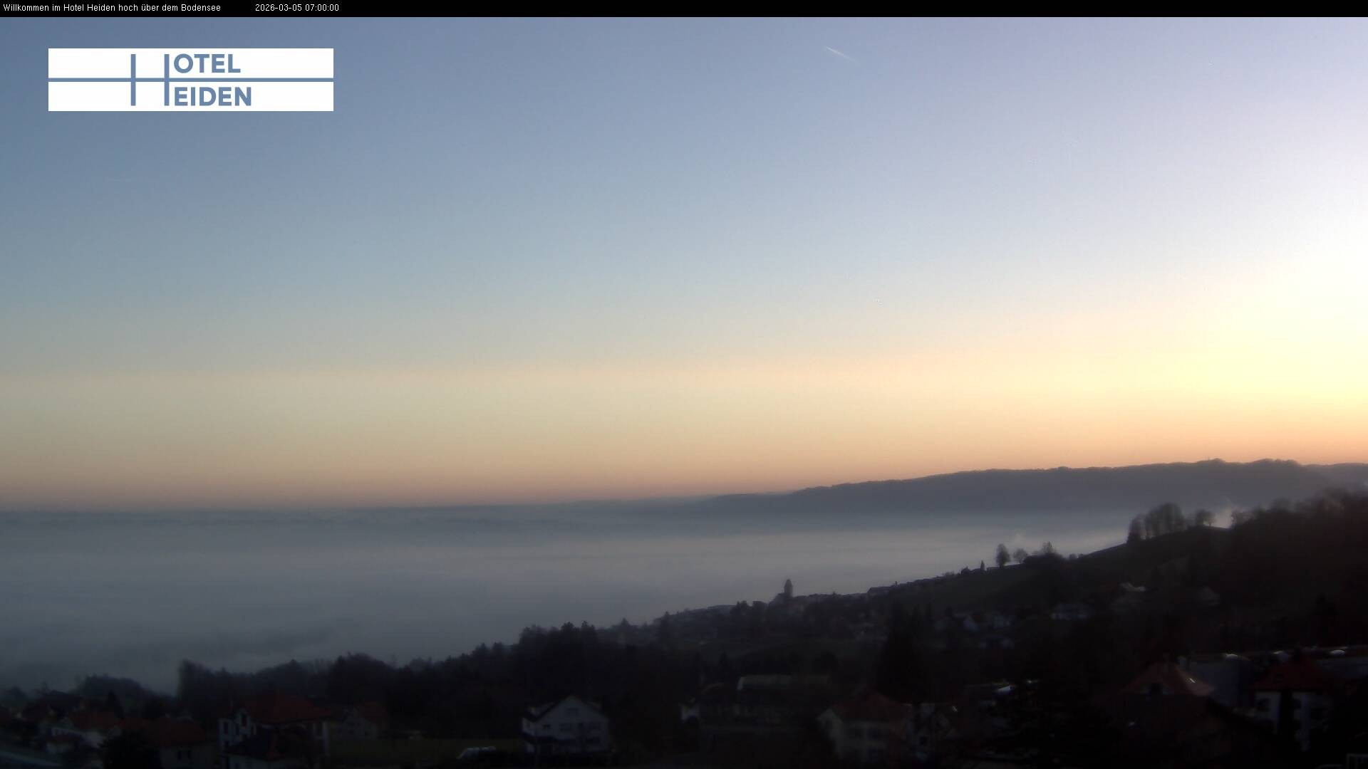 Archiv Foto Webcam Heiden - Blick über den Bodensee