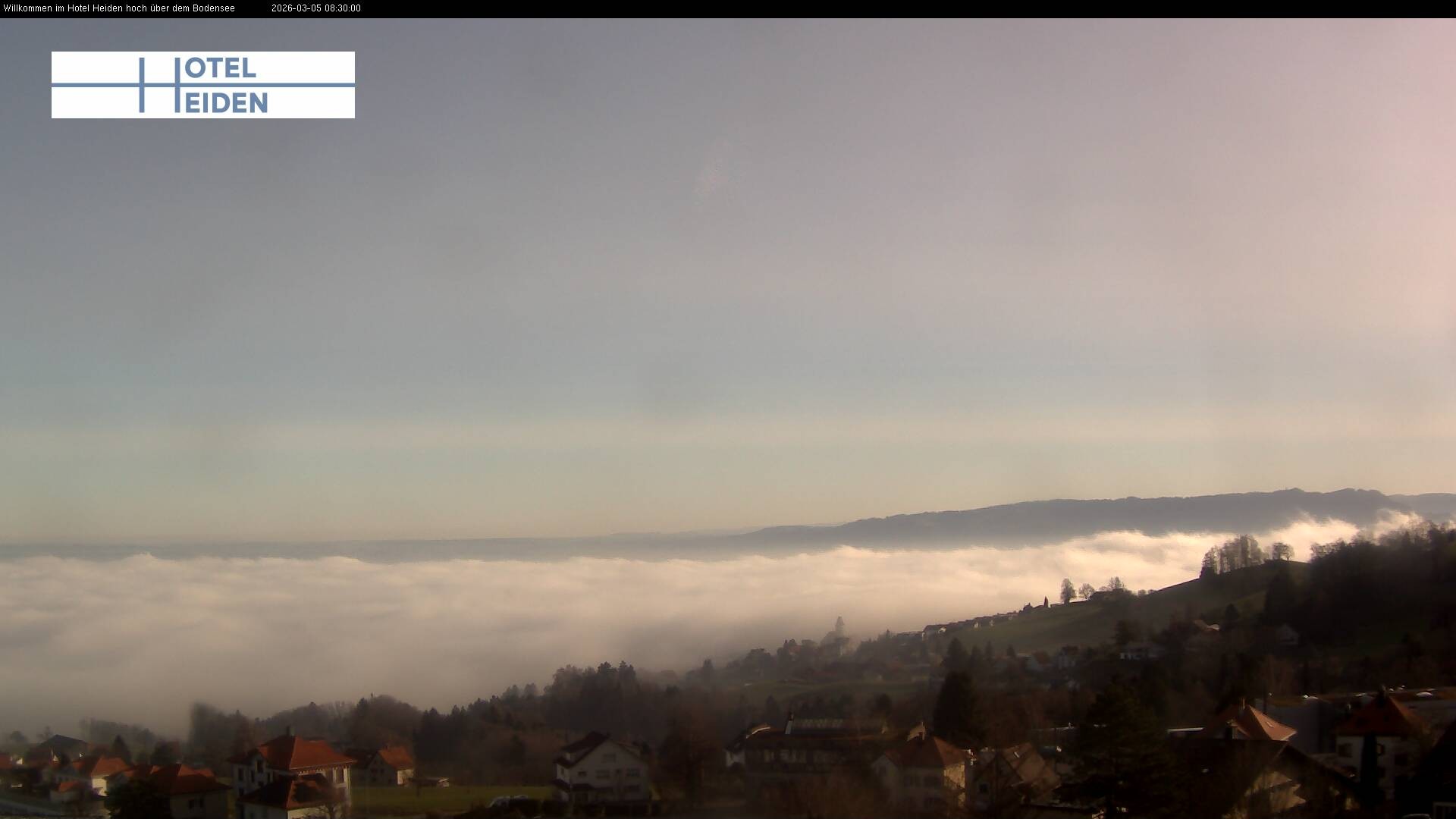Archiv Foto Webcam Heiden - Blick über den Bodensee