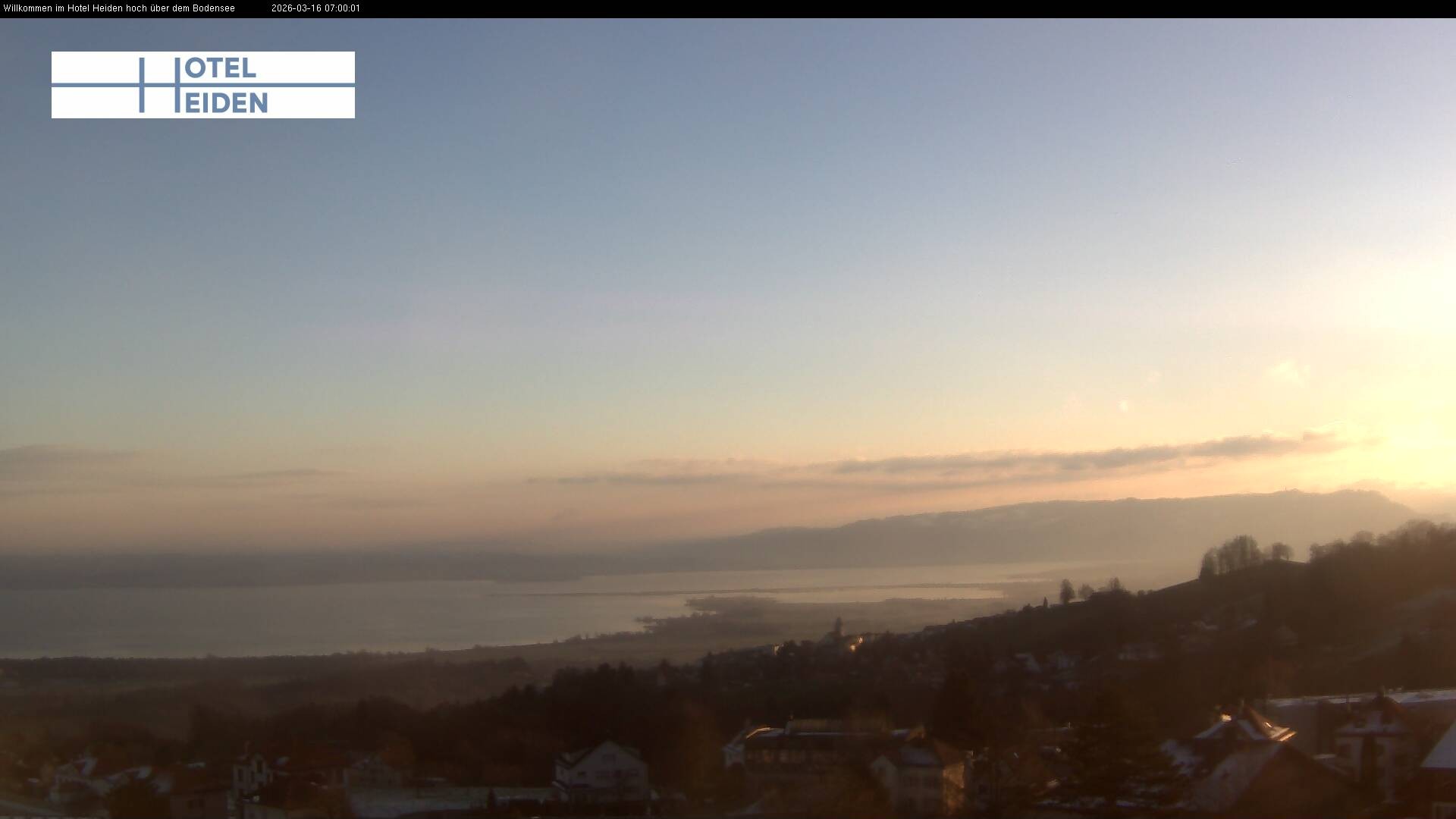Archiv Foto Webcam Heiden - Blick über den Bodensee