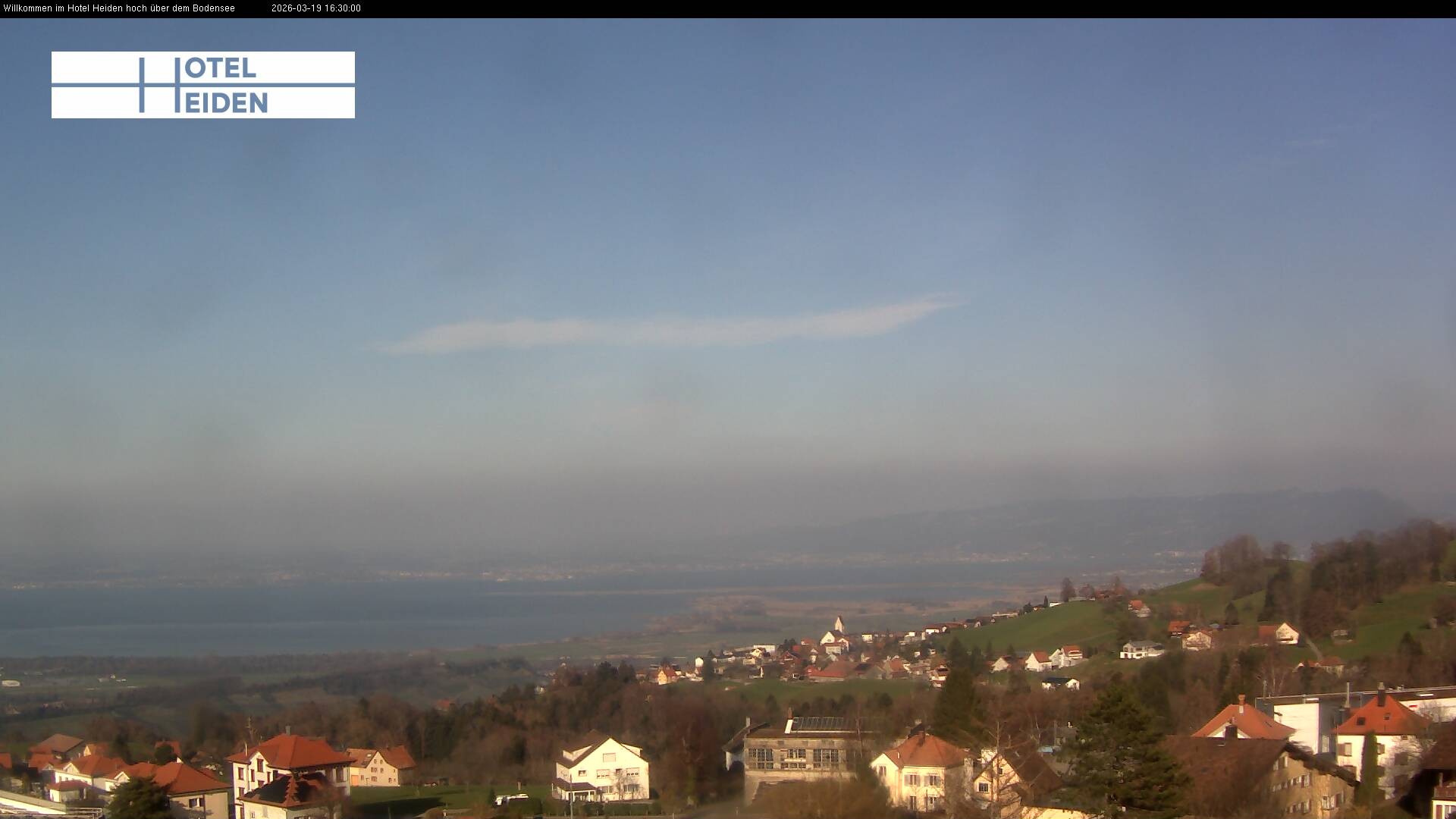 Archived image Webcam Heiden - View of Lake Constance