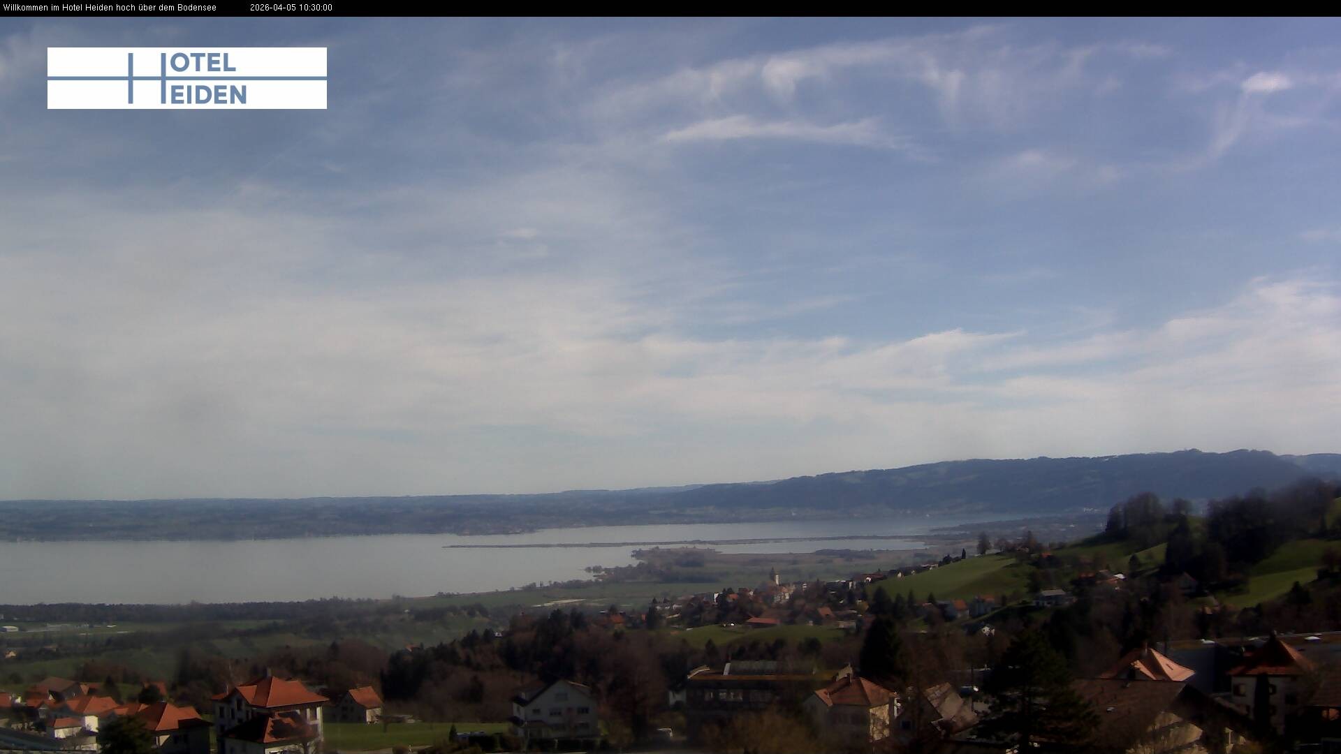 Archiv Foto Webcam Heiden - Blick über den Bodensee