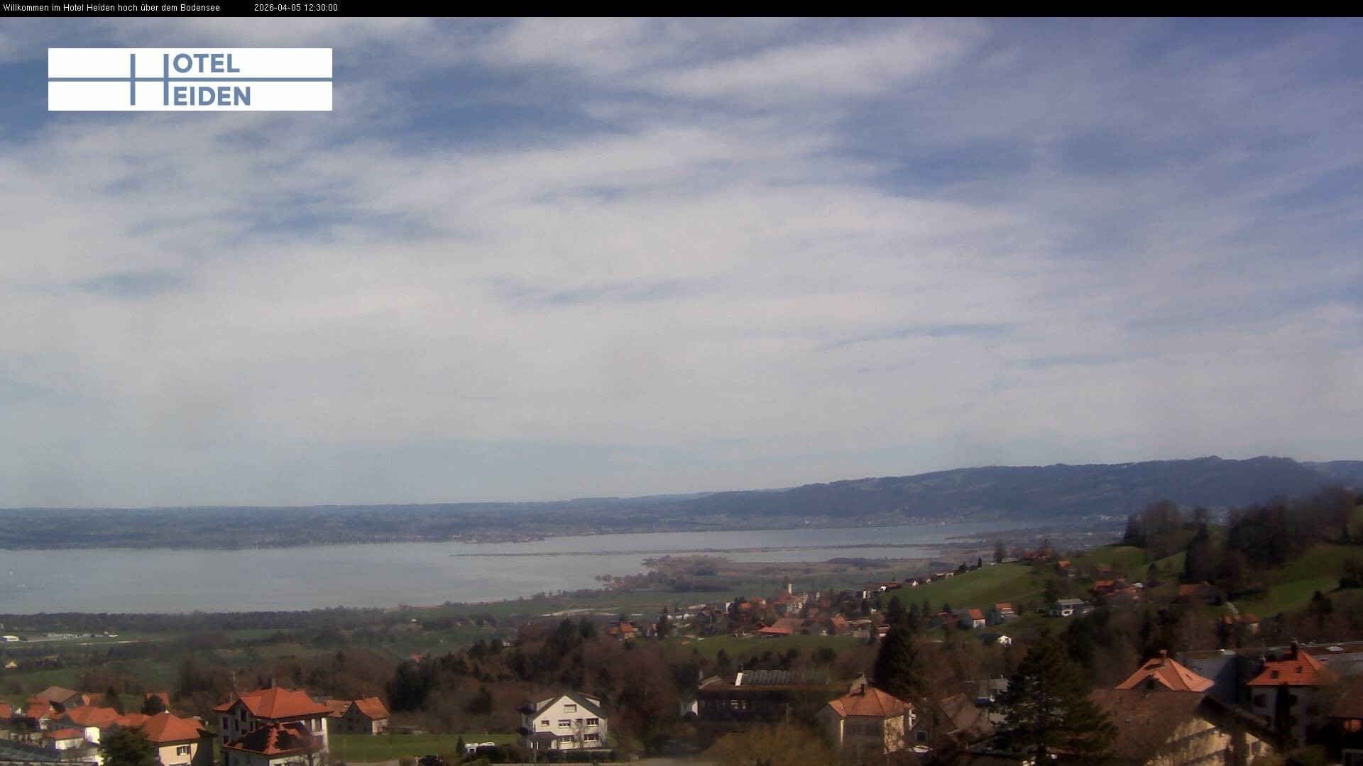 Archiv Foto Webcam Heiden - Blick über den Bodensee