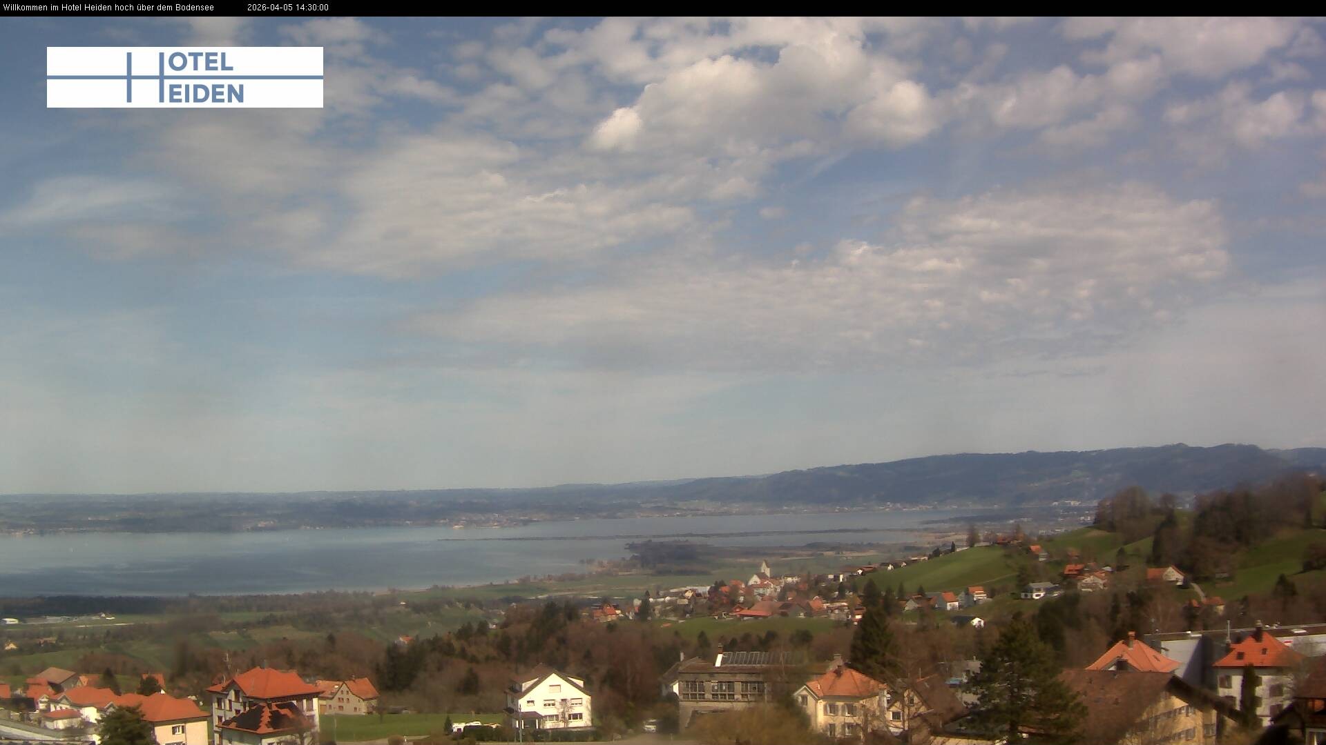 Archiv Foto Webcam Heiden - Blick über den Bodensee