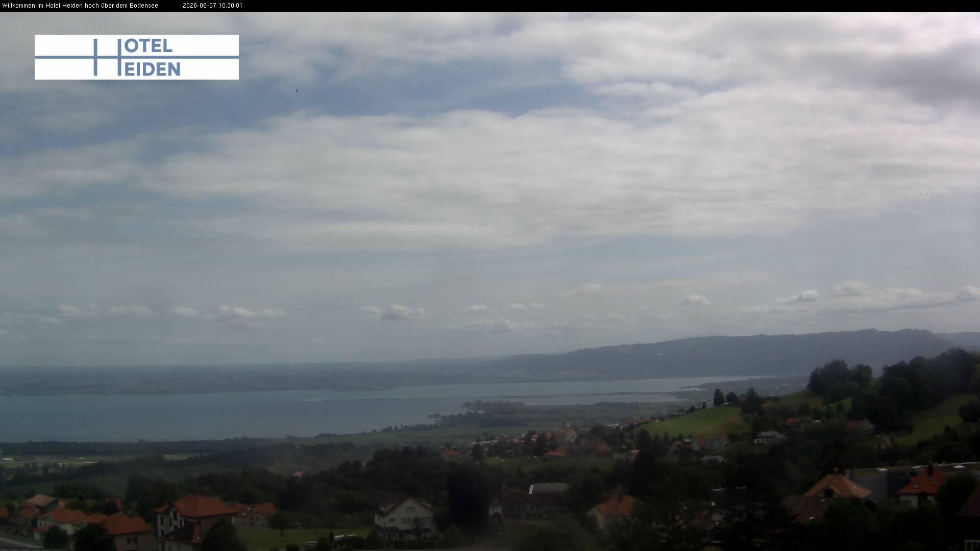 Archiv Foto Webcam Heiden - Blick über den Bodensee