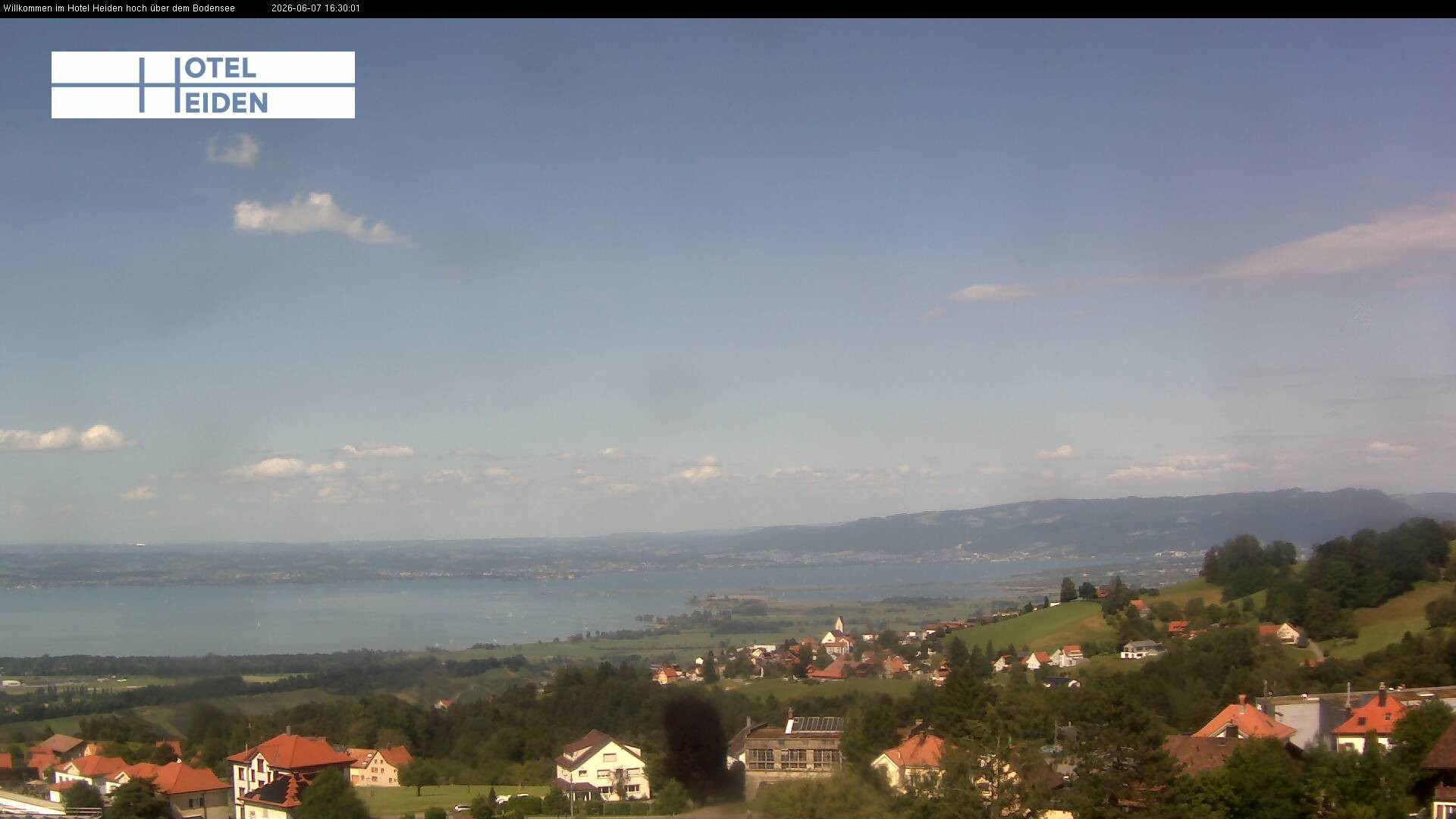 Archiv Foto Webcam Heiden - Blick über den Bodensee