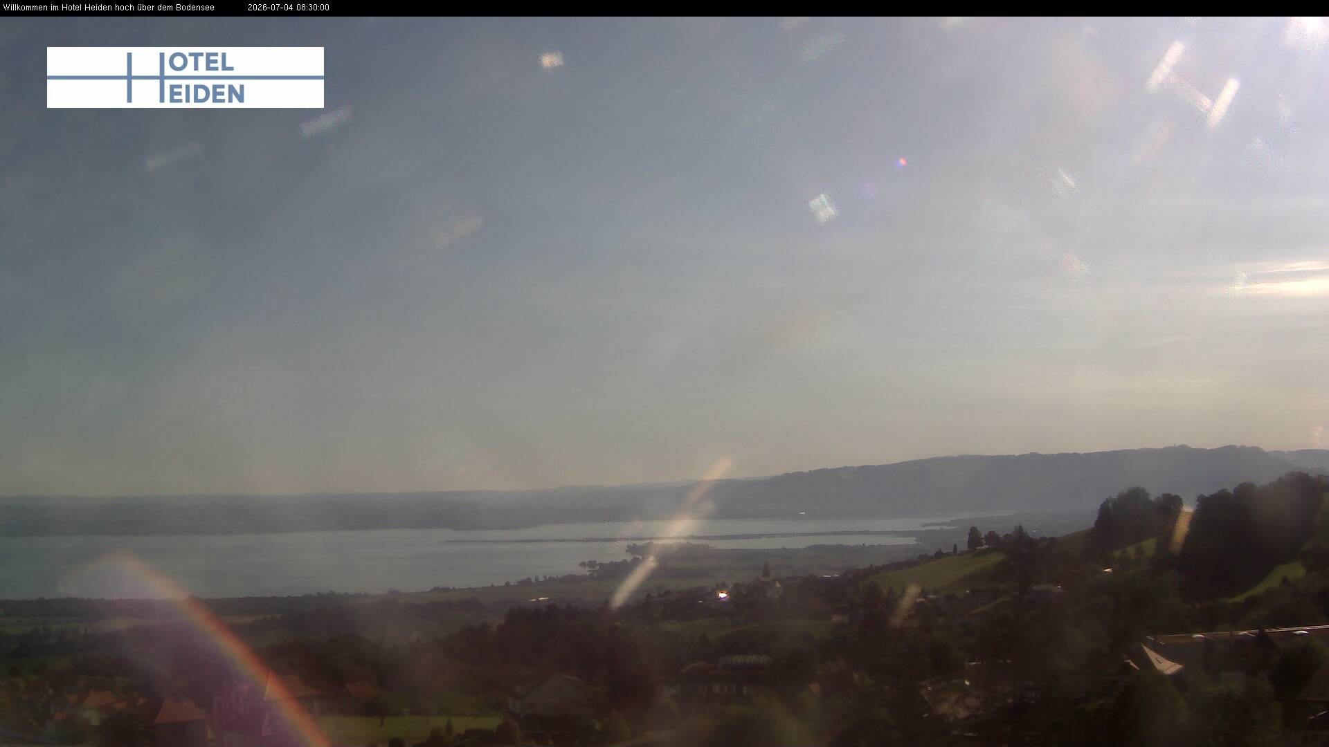 Archived image Webcam Heiden - View of Lake Constance
