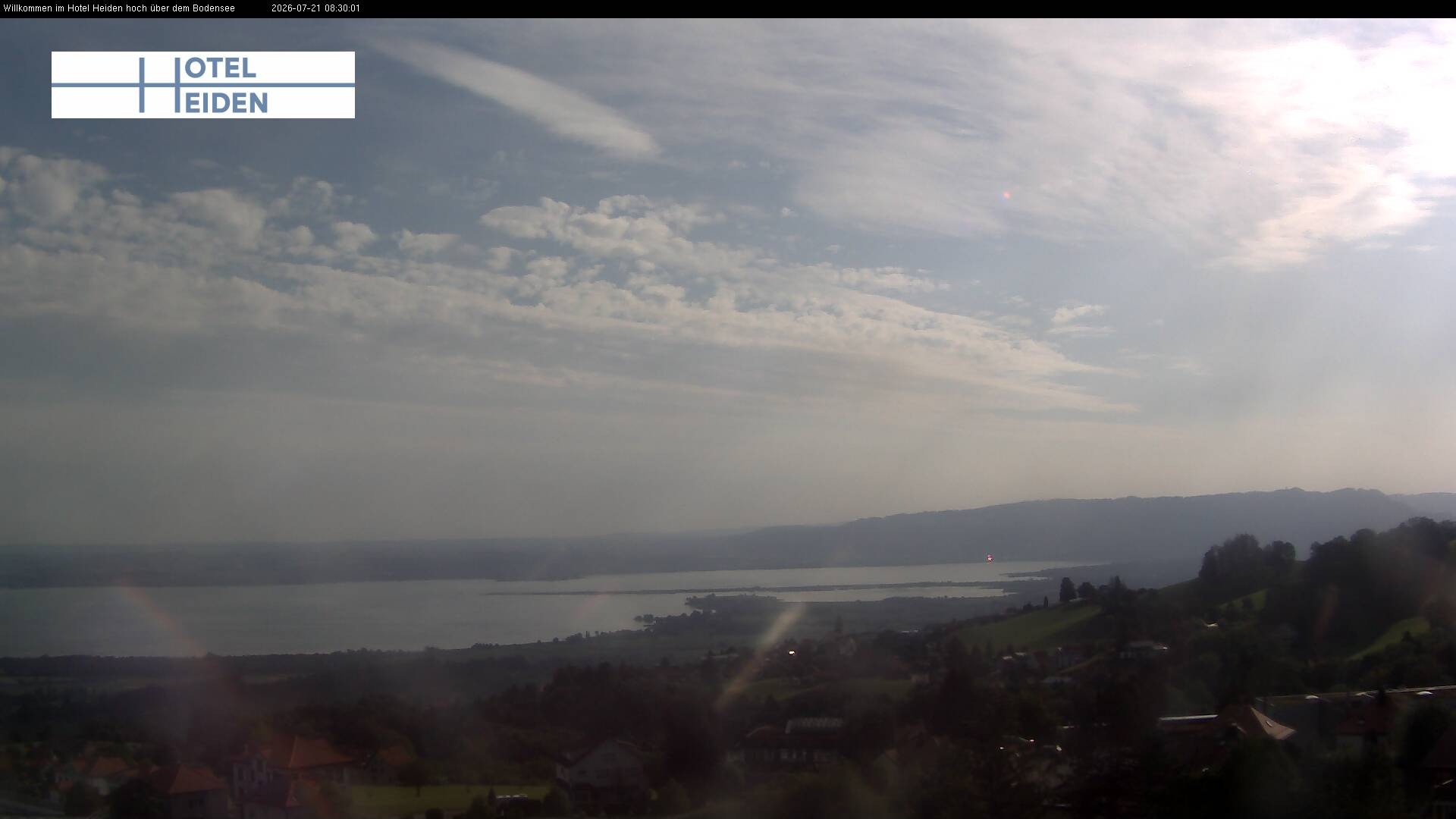 Archiv Foto Webcam Heiden - Blick über den Bodensee