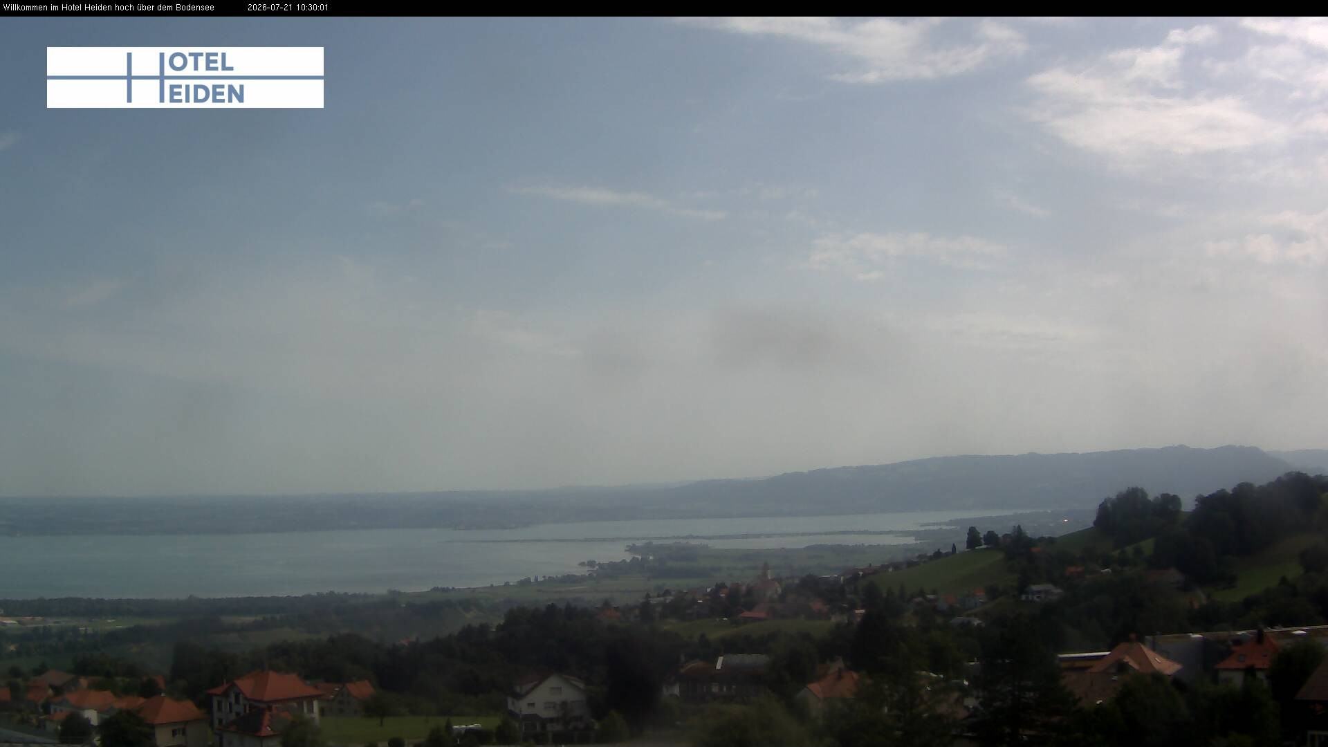 Archiv Foto Webcam Heiden - Blick über den Bodensee