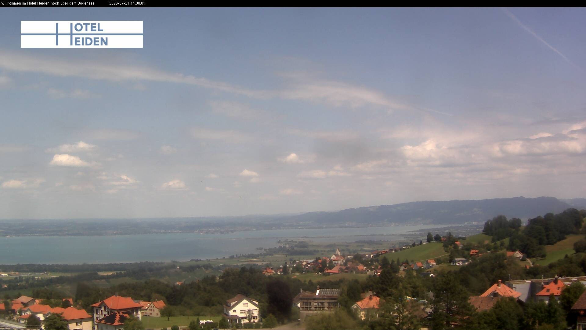 Archiv Foto Webcam Heiden - Blick über den Bodensee