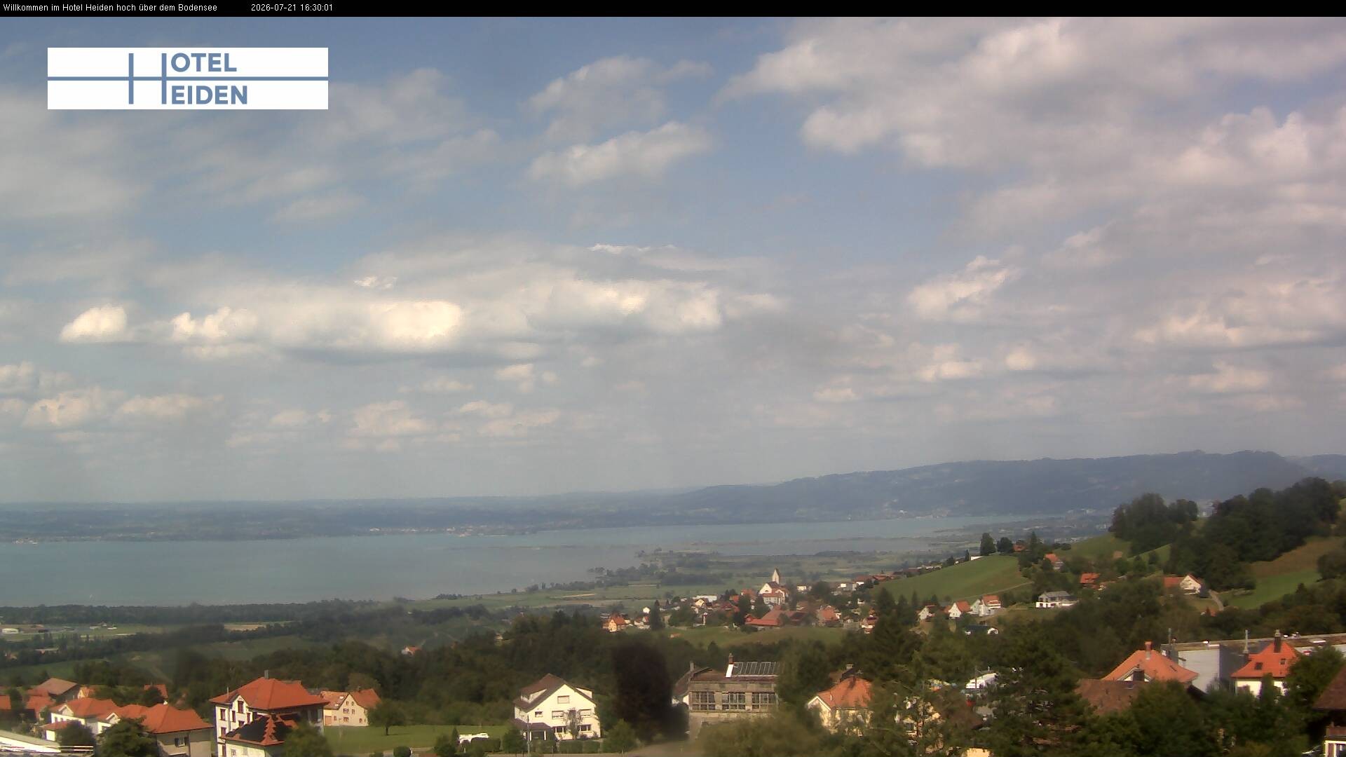 Archiv Foto Webcam Heiden - Blick über den Bodensee
