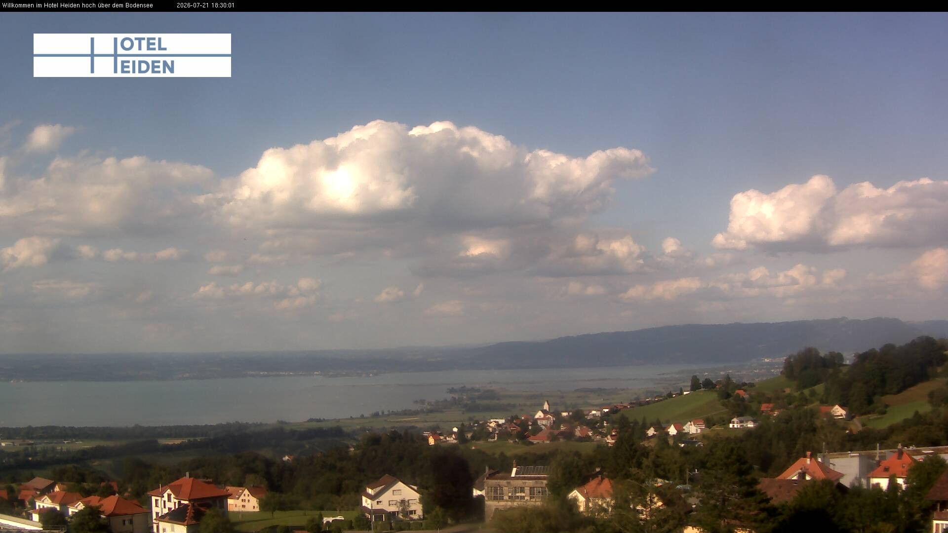 Archiv Foto Webcam Heiden - Blick über den Bodensee