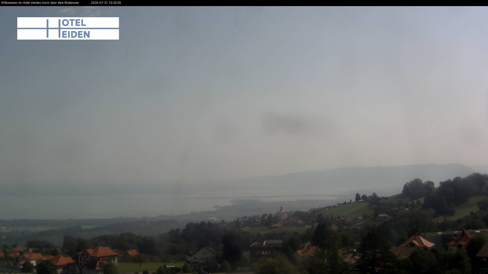 Archiv Foto Webcam Heiden - Blick über den Bodensee