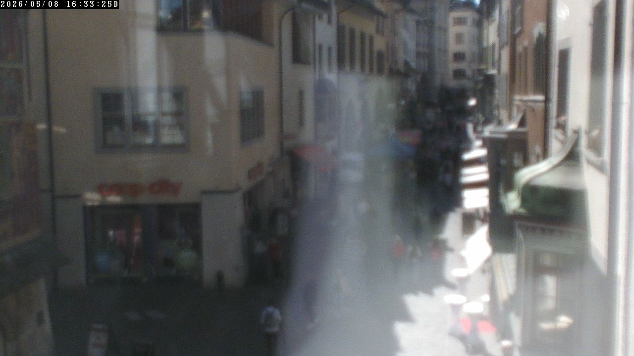 Archiv Foto Webcam Schaffhausen: Blick in die Vordergasse