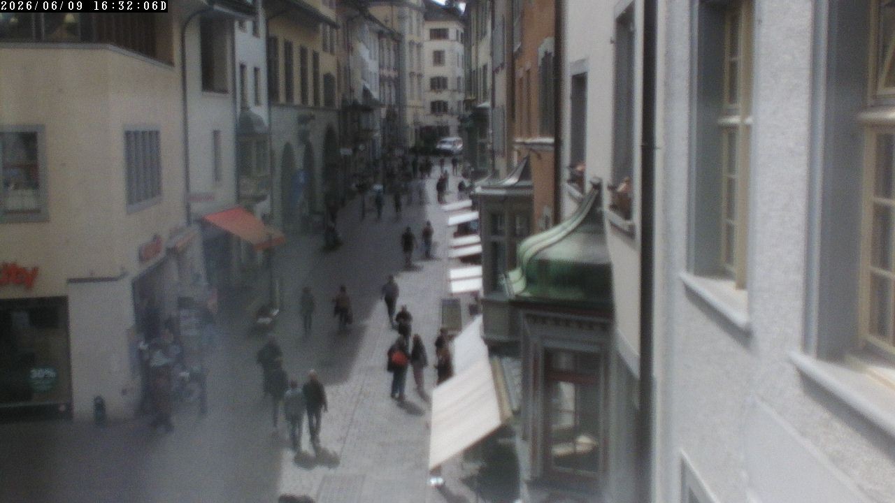 Archiv Foto Webcam Schaffhausen: Blick in die Vordergasse