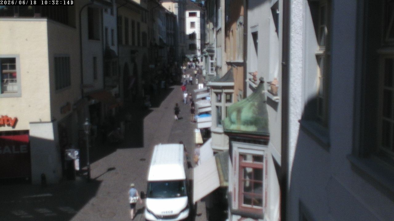 Archived image Webcam Schaffhausen - View Vordergasse