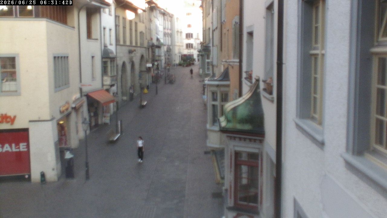Archiv Foto Webcam Schaffhausen: Blick in die Vordergasse