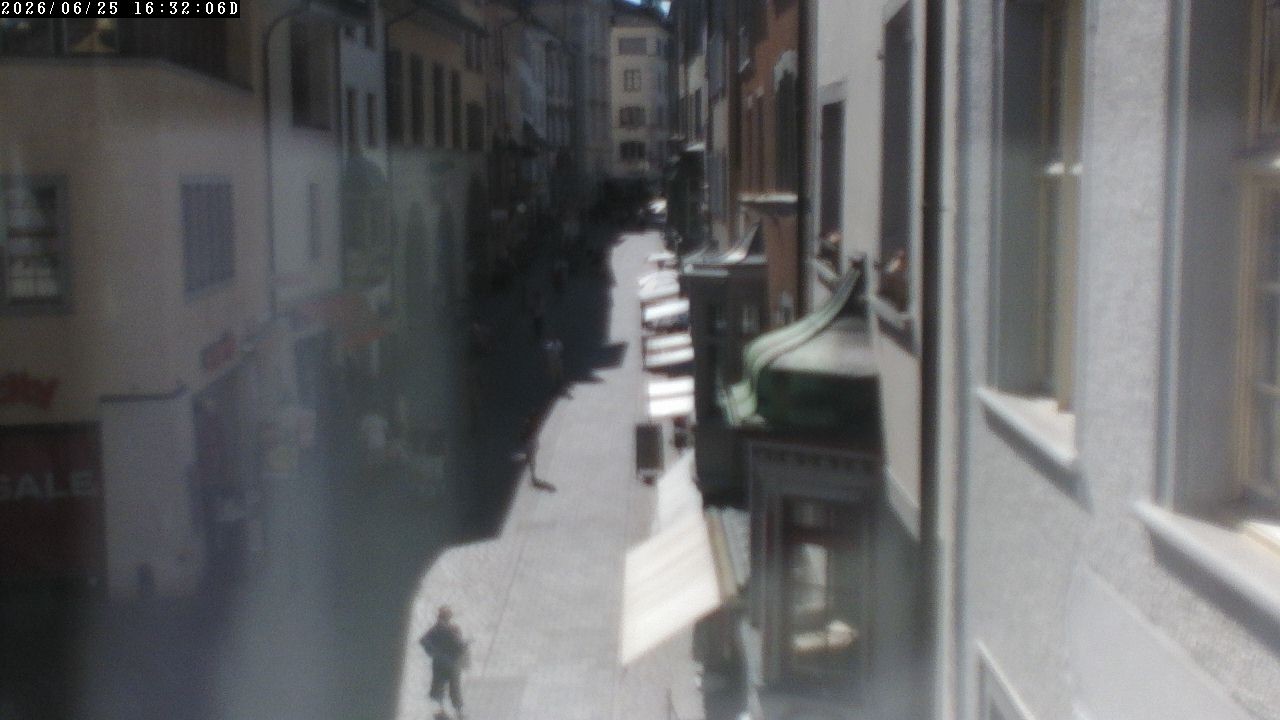 Archiv Foto Webcam Schaffhausen: Blick in die Vordergasse